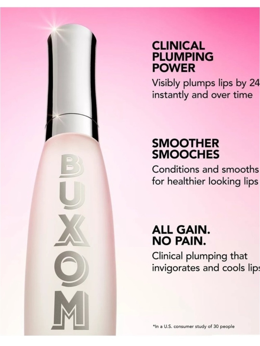 Buxom Plump Shot Collagen Infused Lip Serum in Filler (Clear) New